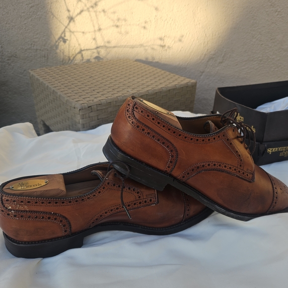 Allen Edmonds 10.5E Tan Leather Oxfords main image 7
